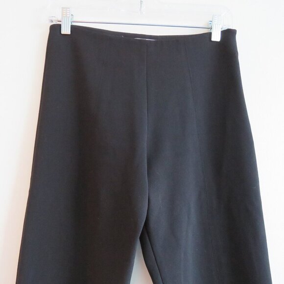 LVIR Split Hem Woven Straight Leg Pants in Black Office Minimalist - Size S - Picture 3 of 13